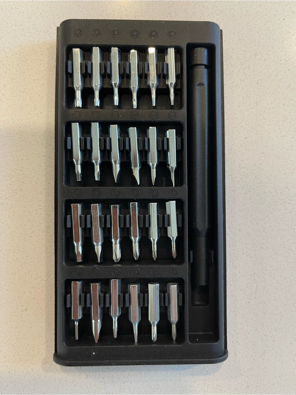 Precision 25-Piece Screwdriver Bit Set - Black